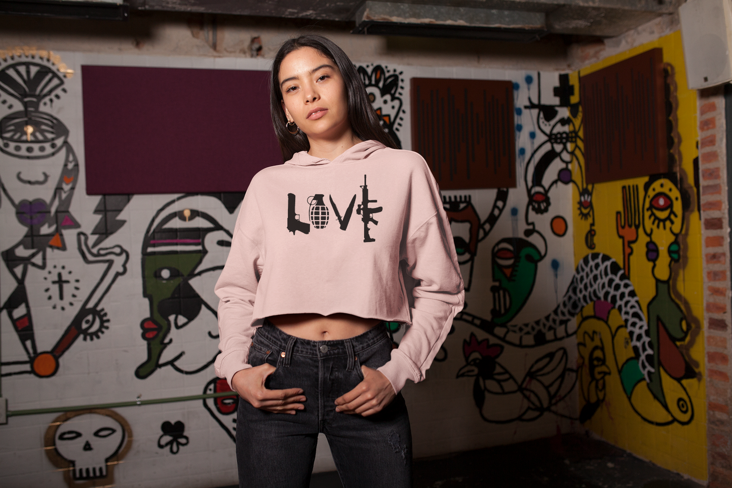 LOVE Women's Crop Top