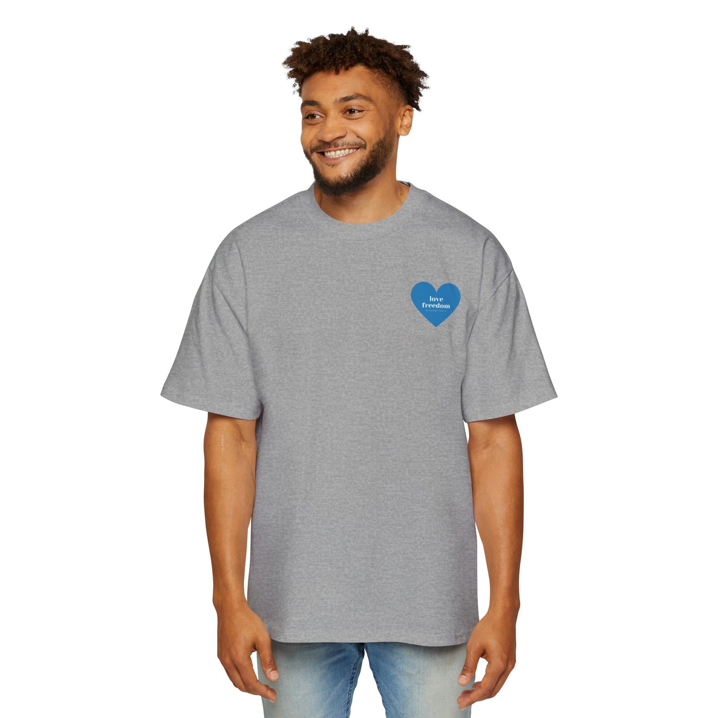 Love Freedom Heavy Oversized Tee