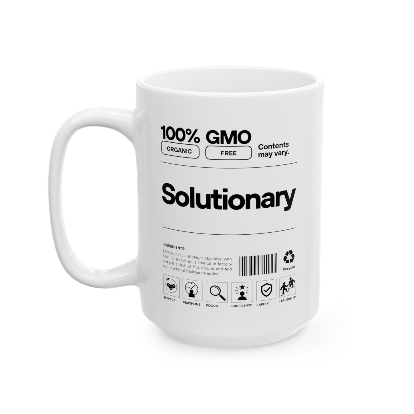 Solutionary Label Mug, (11oz, 15oz)