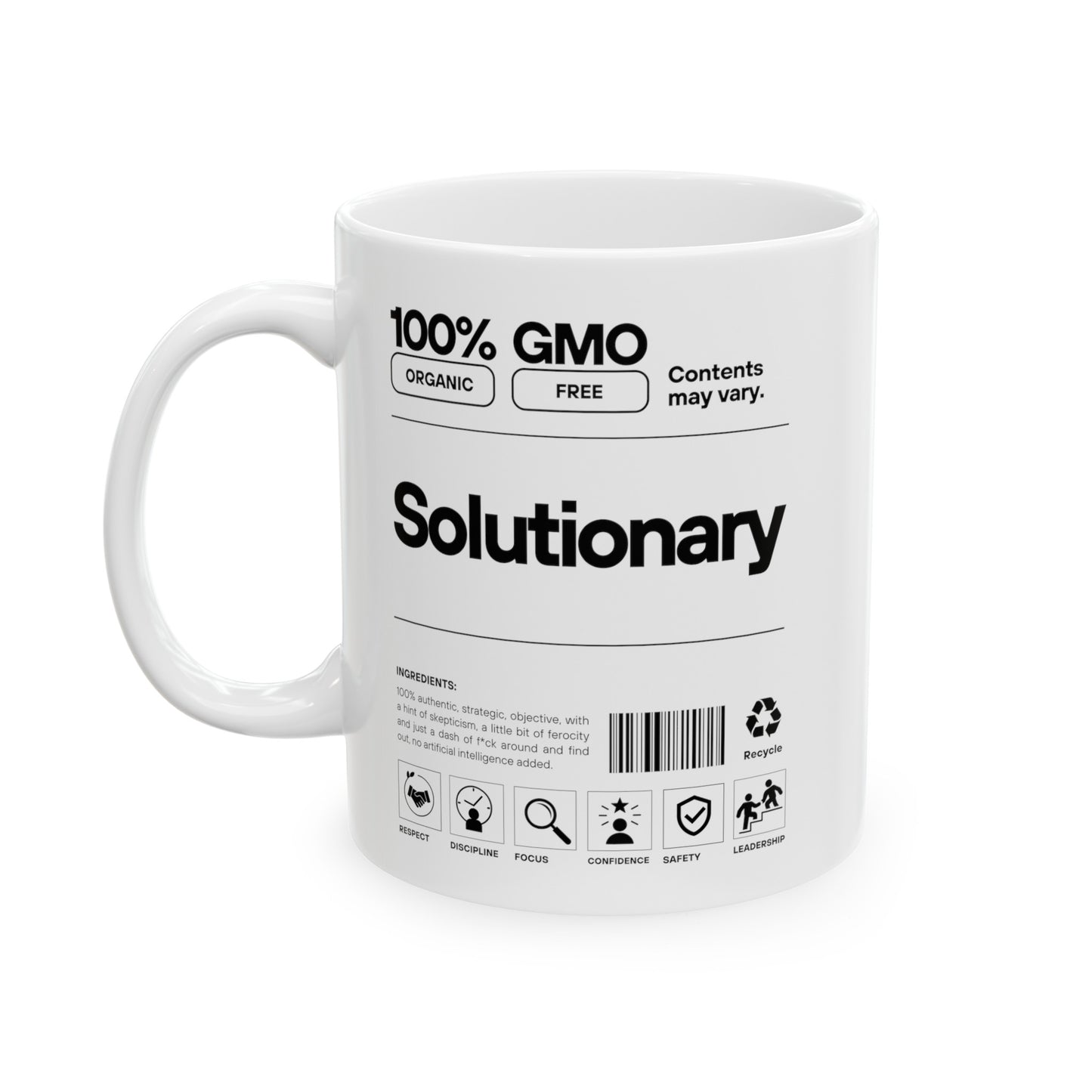 Solutionary Label Mug, (11oz, 15oz)