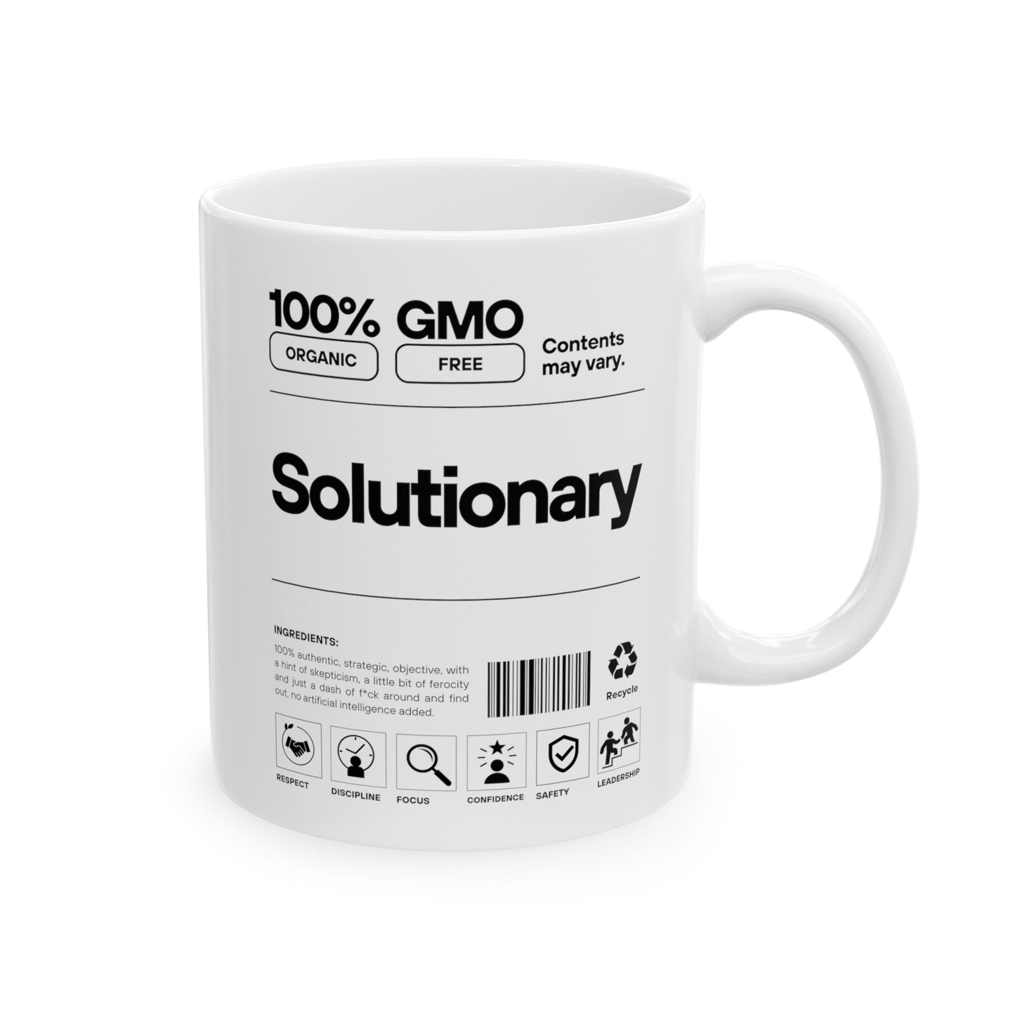 Solutionary Label Mug, (11oz, 15oz)