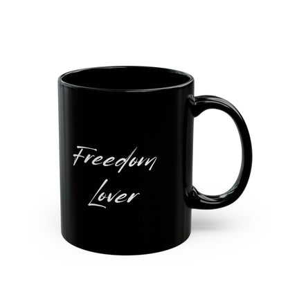 Freedom Lover Black Mug