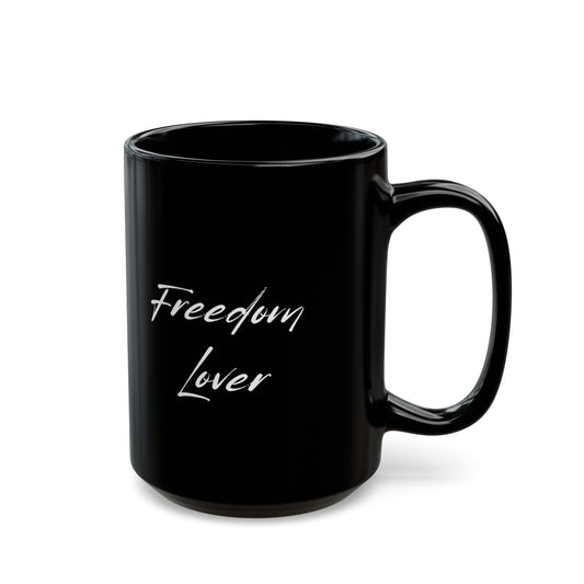 Freedom Lover Black Mug