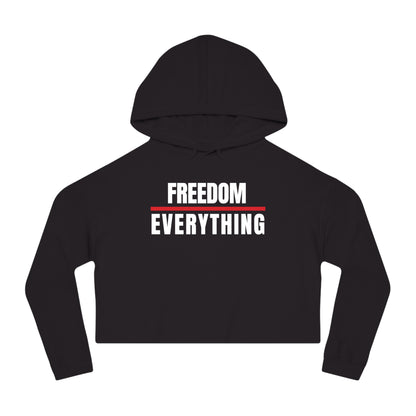 Freedom Over Everything Women's Cropped Hoodie