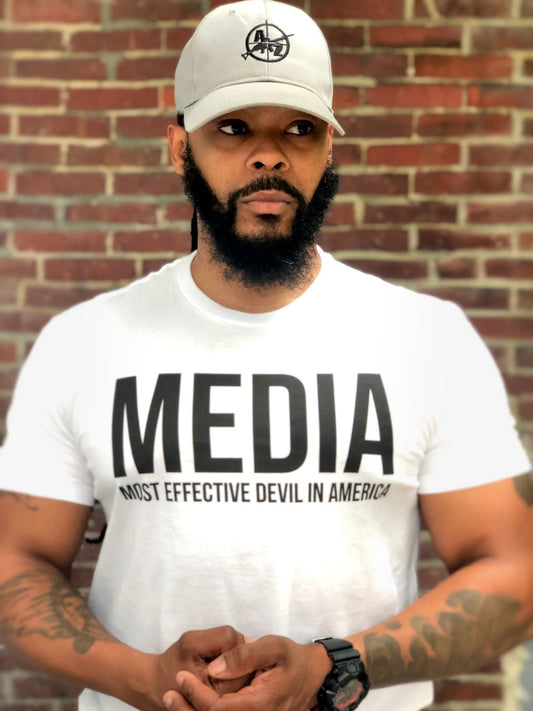 M.E.D.I.A. - Most Effective Devil in America T-Shirt - Markdown